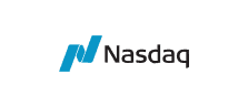 The Nasdaq logo, featuring a blue 'N' symbol and the word 'Nasdaq' in gray text.
