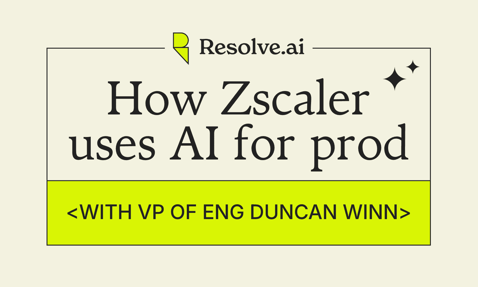 Title card text: How Zscaler uses AI for prod