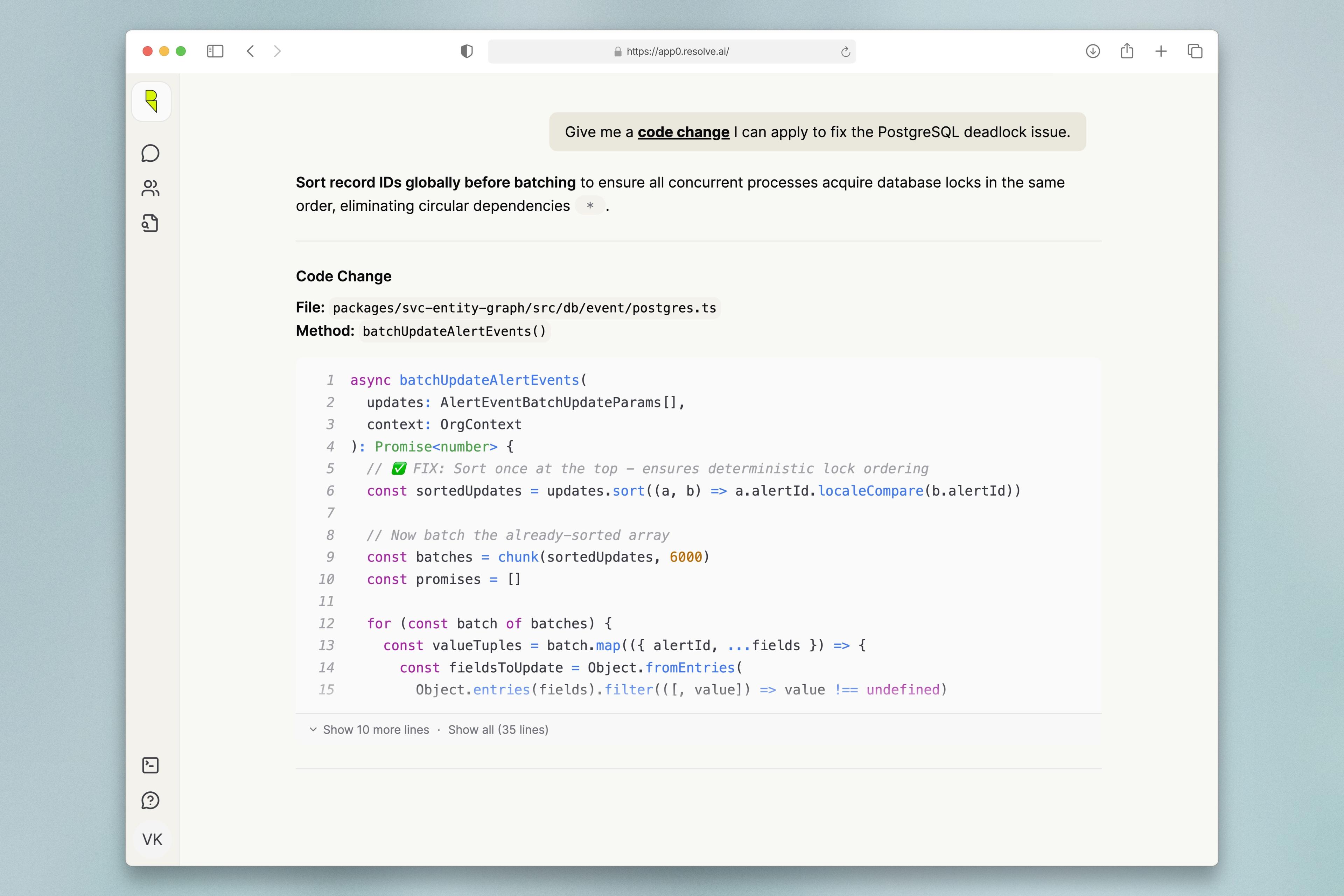 Fixes and recommends